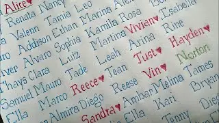 Handwriting name 12/01 #handwriting #calligraphy #lettering #relaxing #art