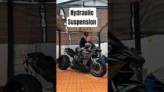 Superbike Hydraulic vs Air Suspension #ninja #kawasaki #hayabusa #sportsbike