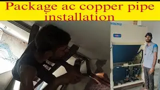 package ac copper pipe installation #voltas #Ahsan technical