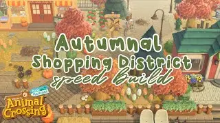 Autumnal Diagonal Shopping District Speed Build | Animal Crossing New Horizons