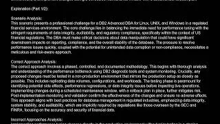 C2090 614 DB2 10 1 Advanced DBA for Linux UNIX and Windows Free Practice Test video