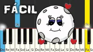 Claro de Luna - Beethoven - TUTORIAL DE PIANO FÁCIL - CANCIÓN FÁCIL PARA PIANO