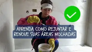 APRENDA HOJE COMO REJUNTAR  PISO E PAREDE DE PORCELANATO I Rejuntei minha lavanderia nova.