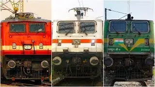 WAP4,WAP7,WAG9 High Speed Compilation of Indian Railways [Full HD]