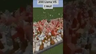 Lama vs 1 wolf. #shorts #minecraft #manscout