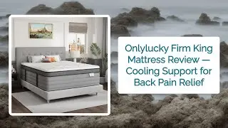 Onlylucky Firm King Mattress Review — Cooling Support for Back Pain Relief
