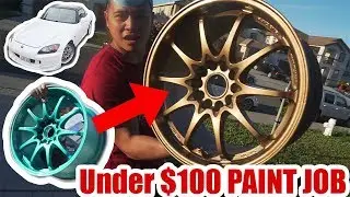 Spray Painting My NEW Wheels for the S2000 for under $100! (VOLK CE28n)