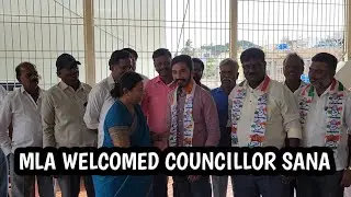 MLA WELCOMED WARD NO.10 COUNCILLOR SHASHIDHAR ALIAS SANA TO CONGRESS PARTY