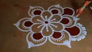 Bhogi pongal 🌻diyamuggulu rangolidesigns 3*2🌻thai Pongal special 🌻mattu pongal flowers kolam