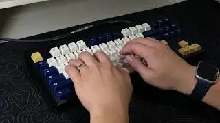 Mode Eighty (80) - Cobalt POM Switches - Aluminium Plate with PE Foam - Typing Test