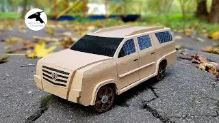 Сделать машину кадиллак из картона на радиоуправлении? / Cadillac made of cardboard?