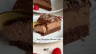 Marry Me Easy Chocolate Mousse Cake, anyone?! It is flippin delicious 😮&zwj;💨 #chocolatemoussecake