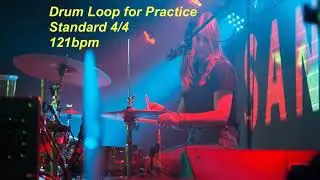 Drum Loop for music learners - 4/4 - 121bpm