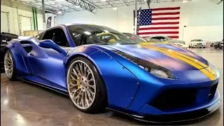 RDB LA Ferrari 488 Liberty Walk Widebody!! - 4K Walkaround