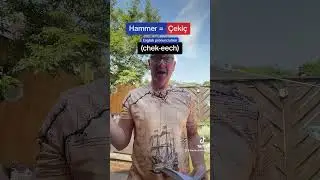Learn Turkish - #shorts - HAMMER in Turkish #Youtubeshorts - Turkish Lessons