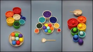 Mesmerizing Bead Fountain ✨ Marble Music Magic 🎶Colorful Ball Harmony 🌈 Reverse Bead Magic