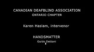 HANDSMATTER | Karen Haslam, Intervenor | CDBA ONTARIO