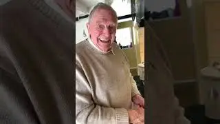 89 yr old grandad cooking an unhealthy recipe for heart attack dinner in one pan with food ASMR