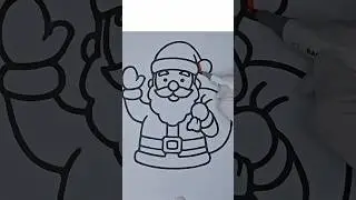 Santa Claus Coloring ASMR #art #asmr #shorts