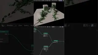 Создание лозы в Blender с помощью Geo Nodes