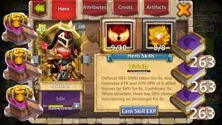 Evolving Michael with 8/8 Tenacity and 9/10 Skill - Castle Clash