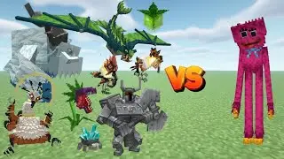 Kissy Missy VS. Mowzie's Mobs MOD in MINECRAFT.1VS.1. #minecraft #mobsbattle #vs
