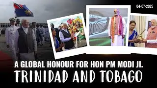 Proud Moment for Indians: Hon.PM Modi Ji received Trinidad and Tobago's Highest National Award