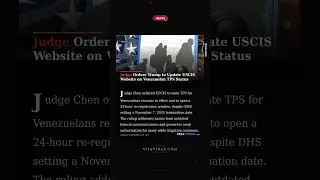 Judge Orders Trump to Update USCIS Website on Venezuelan TPS Status