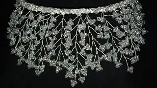 كيفية عمل تاج زفاف عروس هاند ميد  الجزء الثاني +اسرار how to make hand made bridal crown/tiara part2