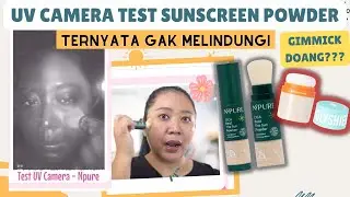 WEARTEST SUNSCREEN POWDER PAKE UV CAMERA | SUNSCREEN POWDER NPURE, SUNSCREEN POWDER SOMETHINC