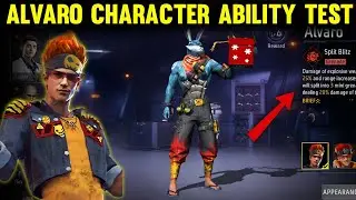 Free Fire Alvaro Character Ability | Alvaro Character Ability In Free Fire | Alvaro Ability Test