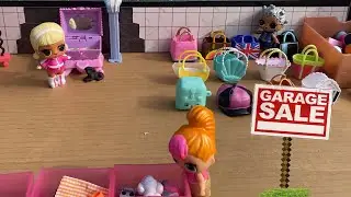 LOL Surprise Dolls Skit | Garage Sale, OMG Dollhouse & Toy Shopping Fun