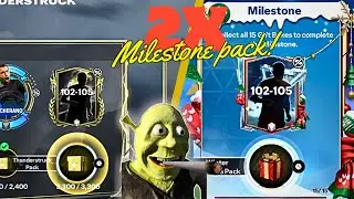 /2x 😱 Milestone Rewards! Winter wonder thunder Struck it Great pull luck time extra time TOTY pack/