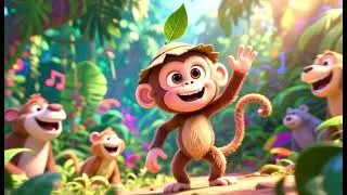 Monkey Jumps on the Trees &ndash; Fun Jungle Rhyme for Kids