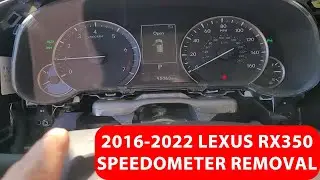 How To Remove 2016-2022 Lexus RX 350 Speedometer.