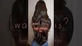 guaranteed way to get longer hair #shorts #hair #edit
