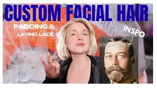 BUILDING CUSTOM FACIAL HAIR | Padding the chin block & Laying the lace!