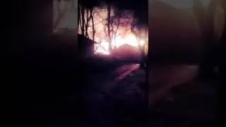 Одесса: на Каманина горит дом