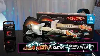 iDance Electric Guitar Jam Hero + Bluetooth Amplifier | Best Kid music Pack