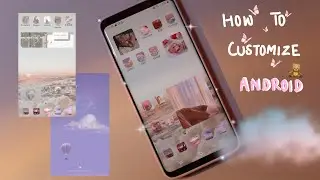 Make your android homescreen aesthetic 2021 | customize widget and app for free | pink & white theme