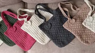 Vem ver minha produção de bolsa de crochê a tarde