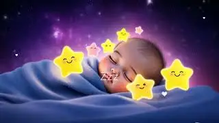 ✨ Ad Free Baby Rain Harp Symphony&mdash;Cloud Melodies and Harp Warmth for Deep Night Comfort