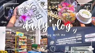 Cozy Daily Vlog | Surprise Birthday Party, Classes, Shopping, Dental Clinic 🌷💌✨🫶🏻💗