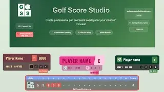 HOW TO MAKE GOLF GRAPHIC OVERLAYS - Golf Score Studio Tutorial