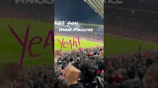 Harry Maguire scores at 72&rsquo;. Crowd reaction. Man Utd vs Copenhagen. By Mario. UCL drama. #shorts
