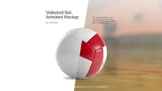 Volleyball Ball Animated Mockup | cover design
