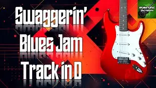 Swaggerin' Blues Jam Track in D 🎸 Guitar Backing Track