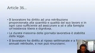 Economic relationships - Italian constitution