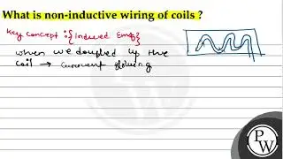 What is non-inductive wiring of coils?