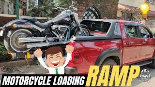 Motorcycle loading ramp for pickup trucks | Custom Modified Toyota Hilux Motorcycle Loading Ramp